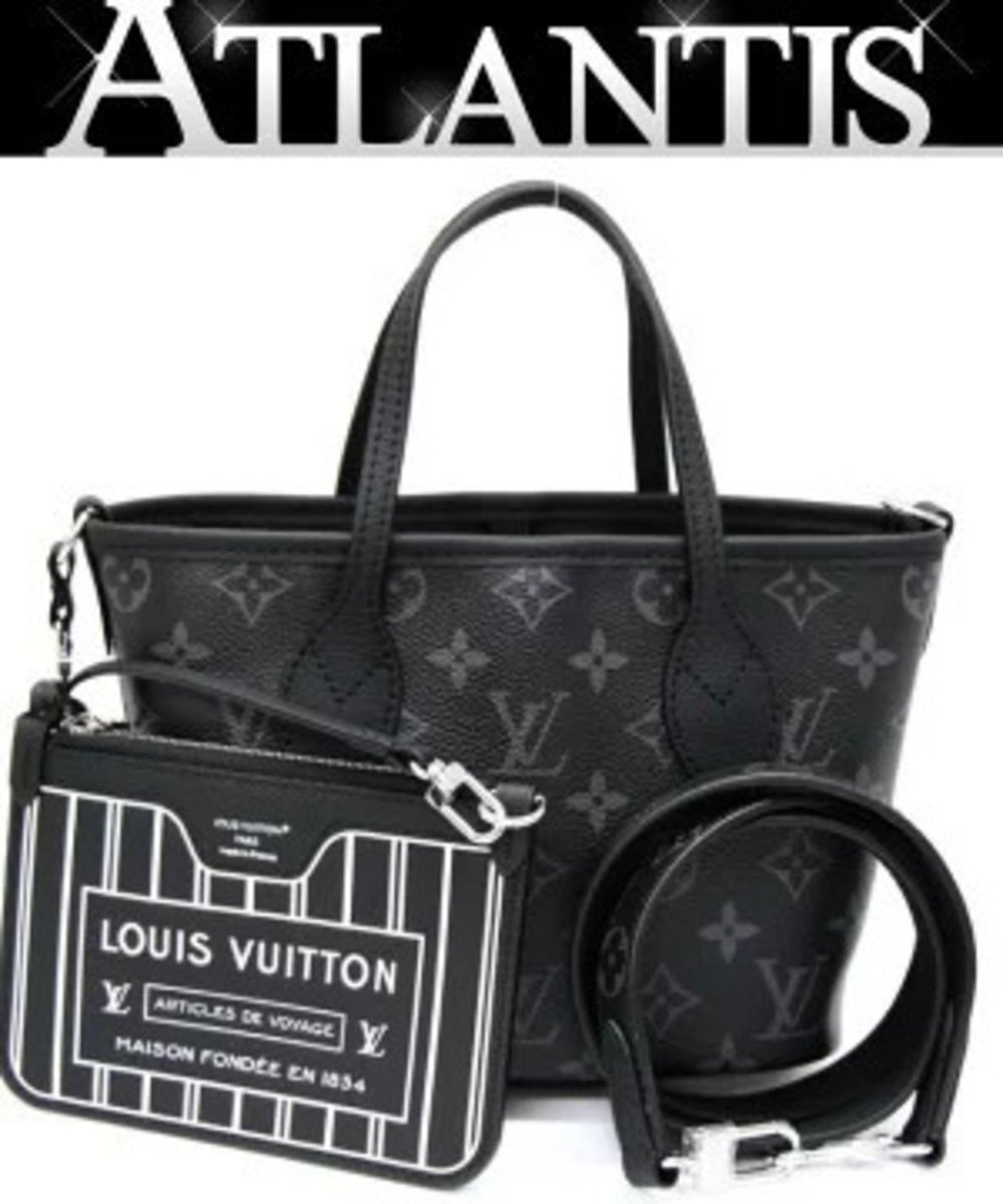 Louis Vuitton Neverfull Inside Out Reversible Bag Eclipse Black